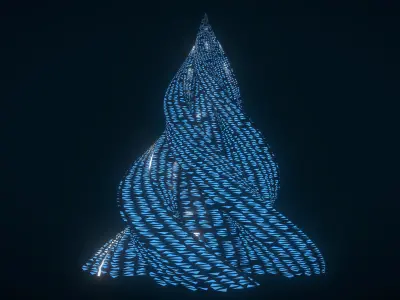 Glowing Pyramid 3D model