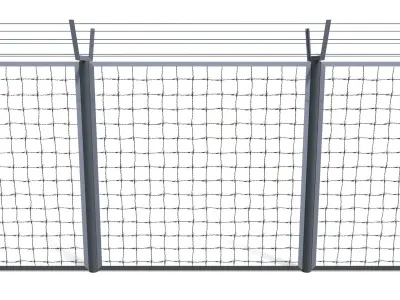 10 Piece Low Poly Fence Pack 1 Low-poly 3D model