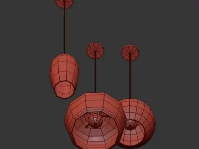 Kyoto Pendant Light 3D model