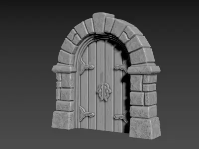 Door Stone Arch 3D print model