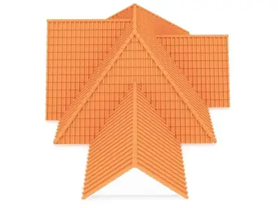 Realistic Roof Shingles 4 3D model