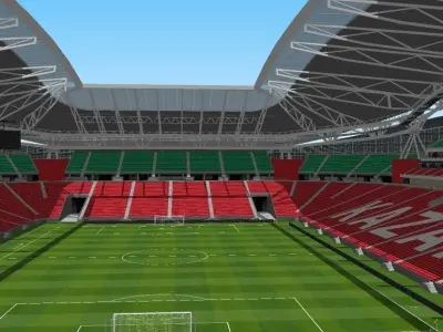 Kazan Arena - Rubin Kazan Russia Low-poly 3D model