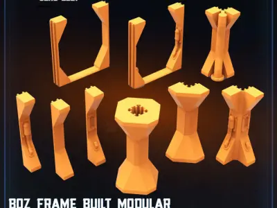 BOZ FRAME BUILT MODULAR TERRAIN STARTER SET 3D print model