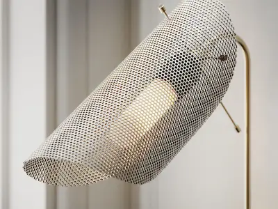 Tulle Wall Lamp in Brass by Blueprint Lighting 3D model