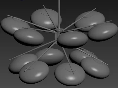 Modern Ceiling Light Chandelier 3D model