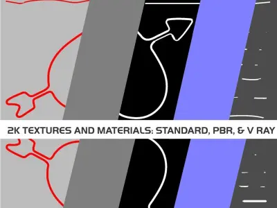 Neon Hearts Pack1 Low-poly 3D model