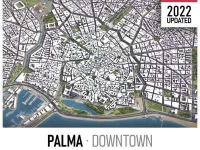 Palma Low-poly 3D model