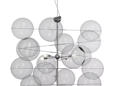 ATOM 1 bubble chandelier 3D model