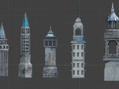 Western classical architecture 3D model
