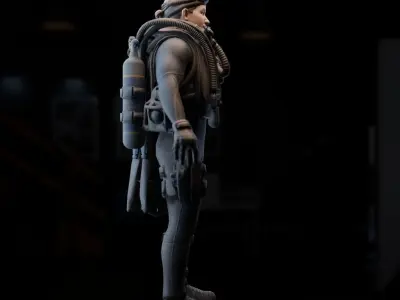 CSGO Agent Captain David 3D model