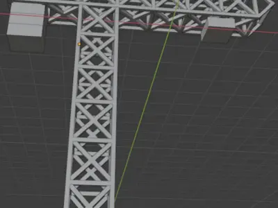 CRANE truss structure 3D model
