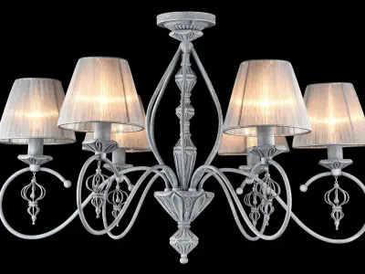 Chandelier Elegant Monsoon ARM154-06-S Maytoni Classic Free 3D model