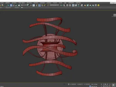 Corbett Calligraphy Wall Sconce Low-poly 3D model