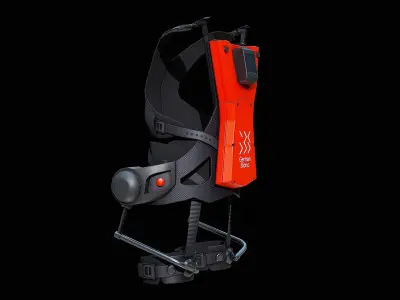 Exoskeleton German Bionic Cray-X Red 2023 - PBR Low-poly 3D model