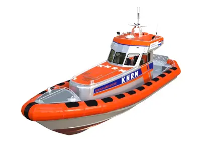 KNRM Reddingsboot 3D model