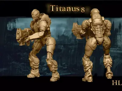 Heresylab Redeemers Titan Robot 9 3D print model