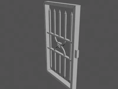 Enclave game -Zurana Hideout GATE Low Poly Free low-poly 3D model