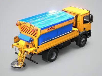  Used Winter Service Truck with Salt Spreader 