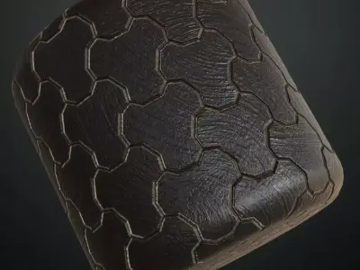 Sci-Fi Tactical Plated Armor PBR Seamless Texture