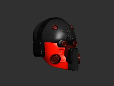 helmet high poly sculpt 3d printable  3D model 127