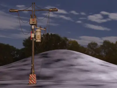 street lamp Free low-poly 3D model