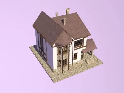 Cotegge fachwerk 3D model