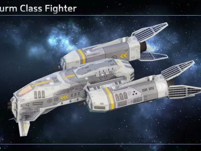 Spaceship Fleet III Collection 3D Model Pack