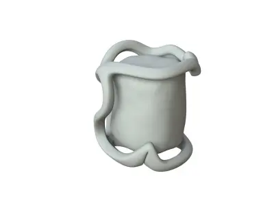 SciFi Shape Object Low Poly Low-poly 3D model 23