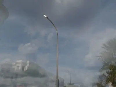 Street Light 12 version 11 6m with pole 1 Low-poly 3D model