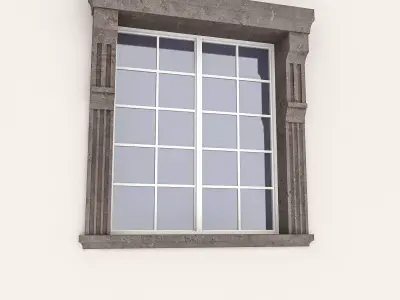 Window Frame 11 Low-poly 3D model