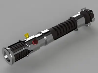 Obi-Wan Episode I Lightsaber 3D print model