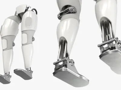  Autonomous Robot Leg Assembly with Hip Module 