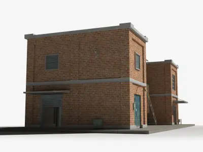 Factory xx2 Low-poly 3D model purchase