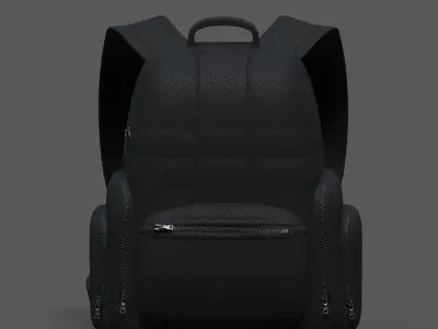 Backpack bag baggage Color 3d low poly Low-poly Low-poly 3D model