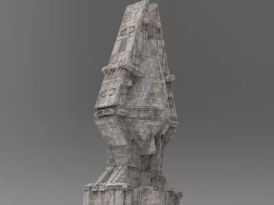 Ra Has Returned Sci-Fi City Tower 4  3D model