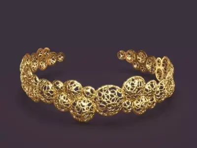 Light cuff bracelet 3D print model