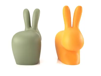 Rabbit Chair and Baby Chair Free 3D model