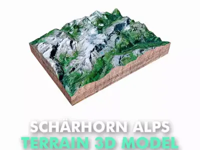 Scharhorn Alps 3D model