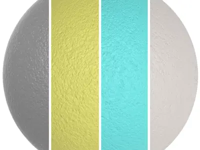 Four types of quality plaster textures Texture