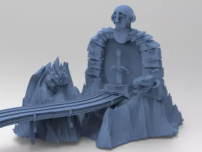 Quest for Power inspired Main temple 3D model