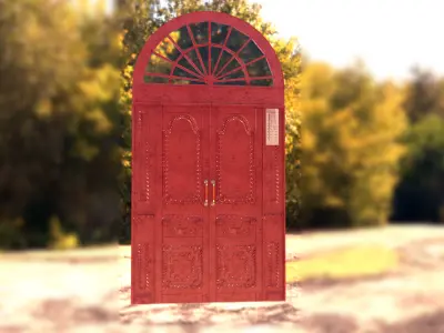 door old - baroque style 3D model