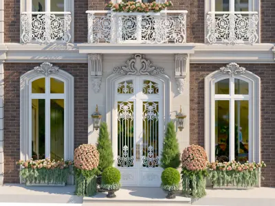 Modern Classic house 3D model