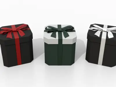  Gift Boxes - 5-Pack with Tied Ribbon Bow 