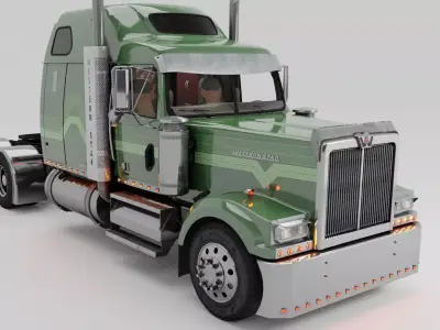 Western Star 4900 EX Semi Truck 3D model