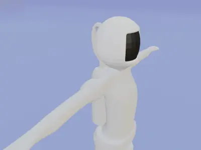 Low Poly Astronaut 3D model
