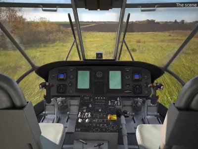  Sikorsky CH-54 Tarhe Helicopter Rigged 