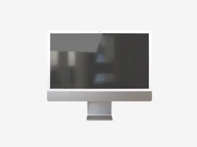 Apple imac 2021 v1 007 Low-poly 3D model
