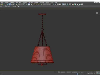 Burdett Pendant Low-poly 3D model