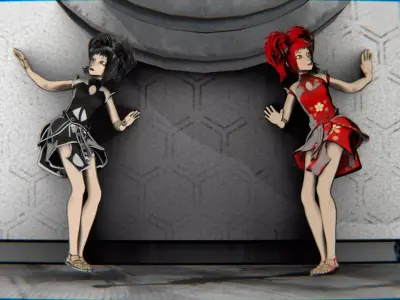 Character Megapack Over 20 Stylized Rigs Low-poly 3D model