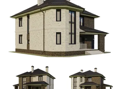 House 1 3D model get